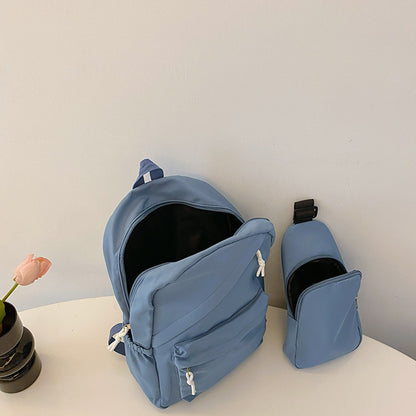 Cloth Backpack Bag and Sling Bag