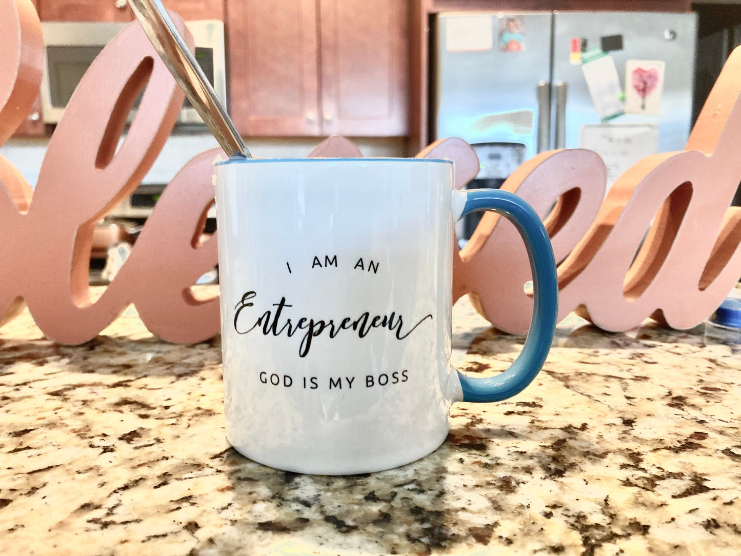 God Is The Boss Mug - MONLANE
