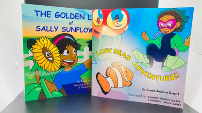 Imani Book bundle (Low Seas Adventure & Golden Life Of Sally Sunflower) Children's Science Books - MONLANE