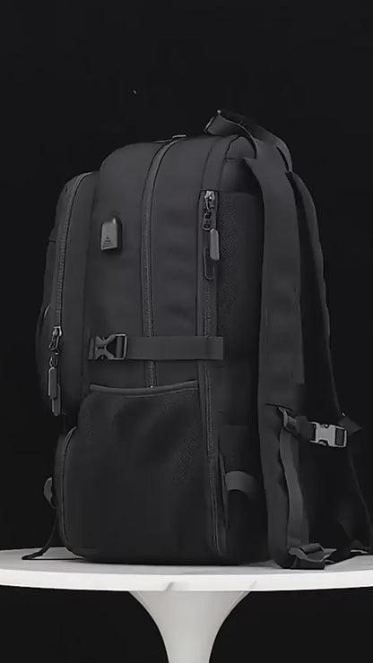 1-H Business Computer Backpack with USB Port.mp4