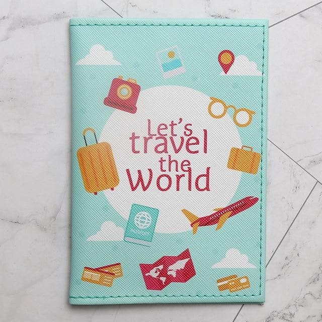 Travel Around the World Passport Cover 14.5*10cm - MONLANE