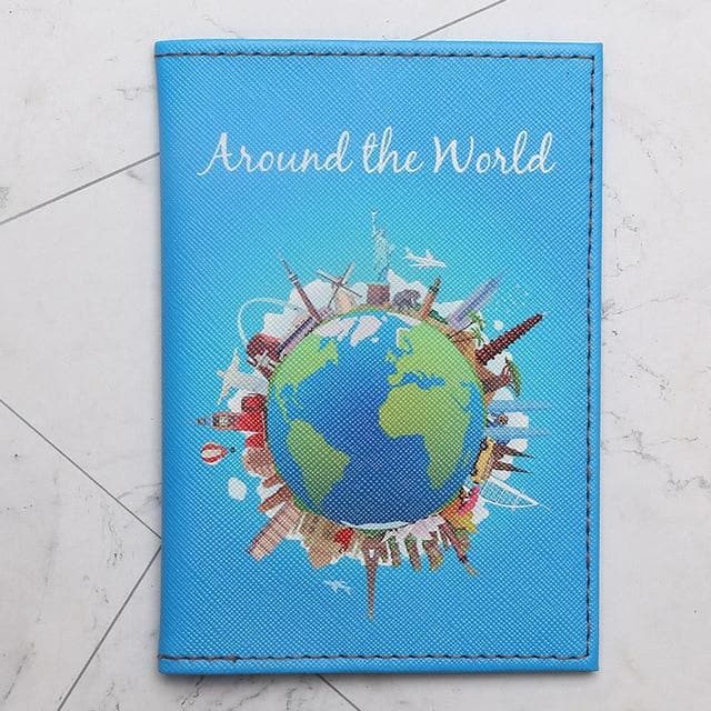 Travel Around the World Passport Cover 14.5*10cm - MONLANE