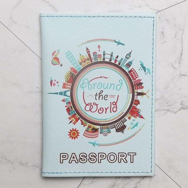 Travel Around the World Passport Cover 14.5*10cm - MONLANE