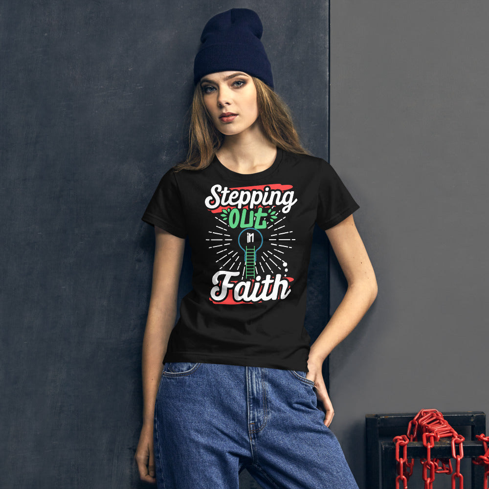 Stepping Out in Faith Women's short sleeve t-shirt - MONLANE
